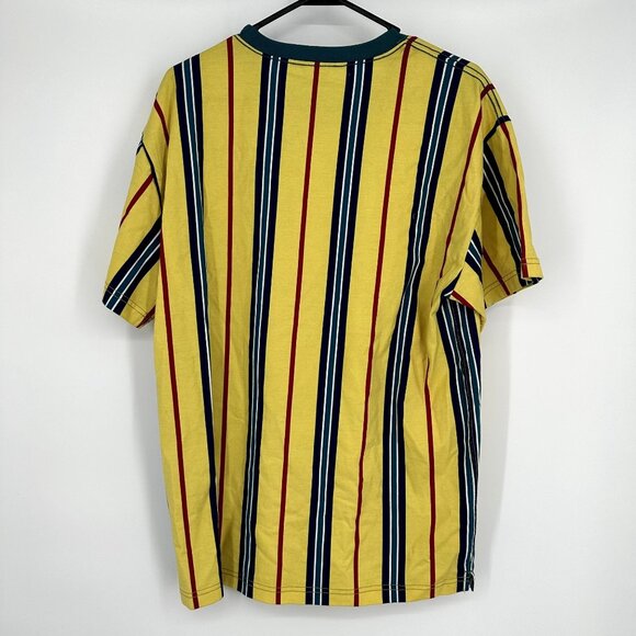 Urban Outfitter Dillon Vertical Striped T-shirt Mushroom Size Small - Picture 4 of 4